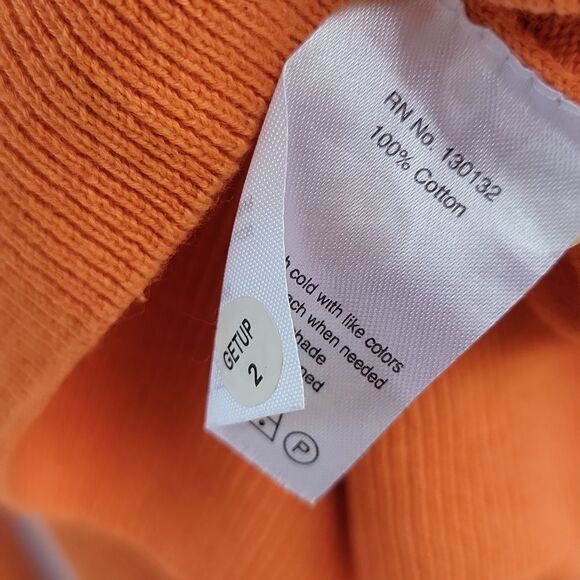 Bobby Jones Men's 1/4 Zip Pullover Orange Knit Sweater Size XL - Picture 5 of 8